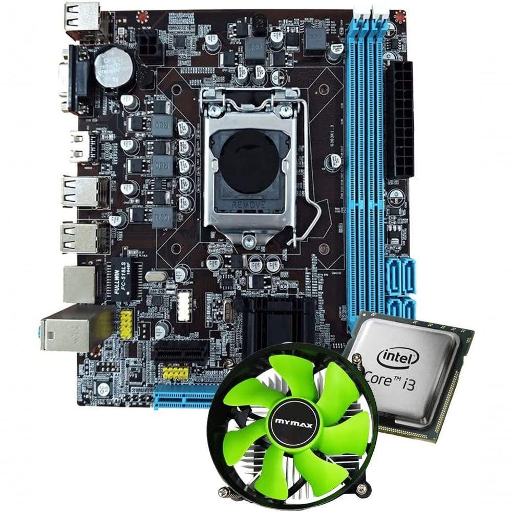Kit Upgrade Intel Core I3 Terceira Geração Placa Mãe H61 Lg1155 Com Cooler - 1