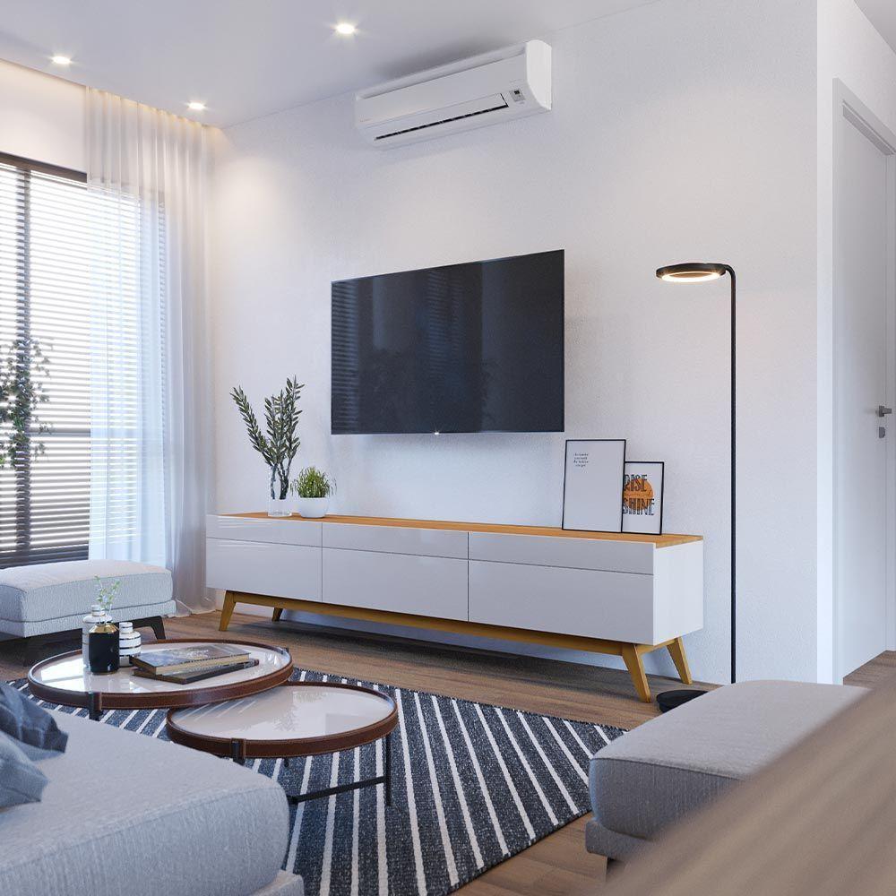 Rack Bancada 3 Gavetas 218cm Amy Off White/nature - 5