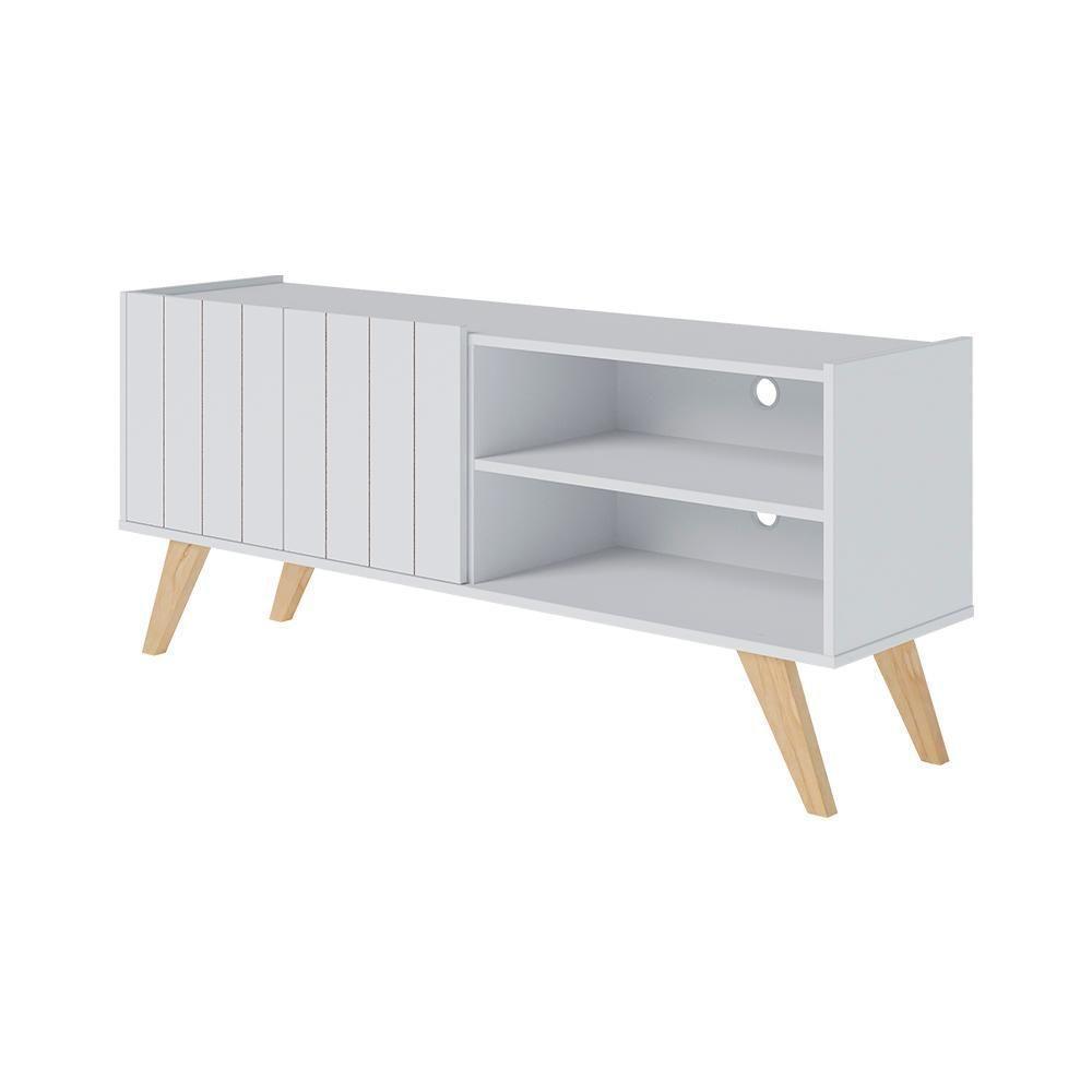 Rack Para Tv Até 50" Space Moov Branco Fosco - 3