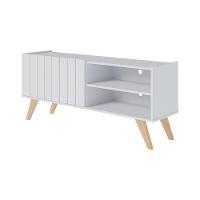 Rack Para Tv Até 50" Space Moov Branco Fosco - 3