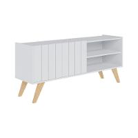 Rack Para Tv Até 50" Space Moov Branco Fosco