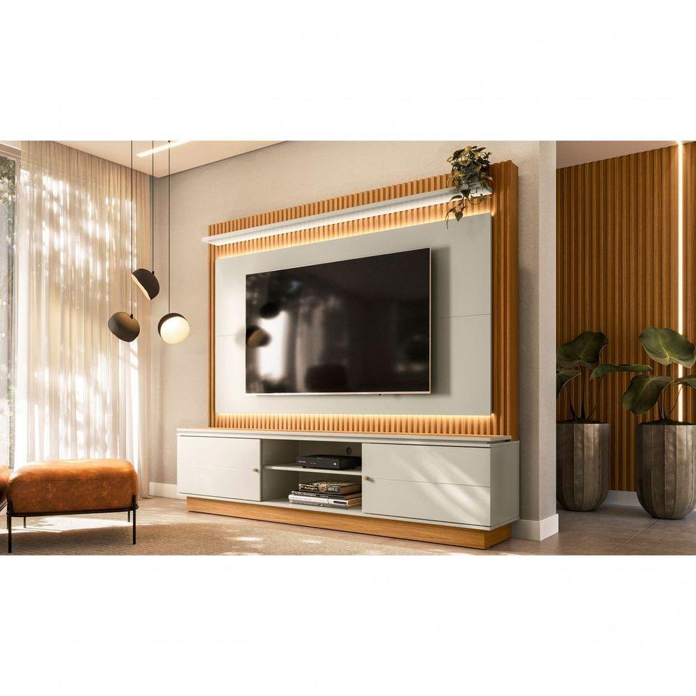 Home Para Tv Ate 75 Polegadas Com Led Clark Nature Off-white - 2