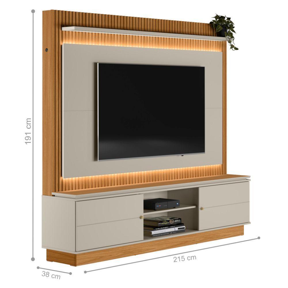 Home Para Tv Ate 75 Polegadas Com Led Clark Nature Off-white - 7