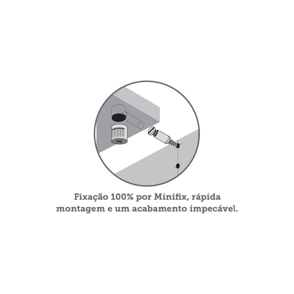 Escrivaninha Multiuso Compact e Painel 80cm Prime Branco - 3