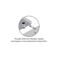 Escrivaninha Multiuso Compact e Painel 80cm Prime Branco - 7