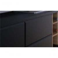 Rack Para Tv Ate 70 Polegadas Isabel Preto Fosco Noce Milano - 3