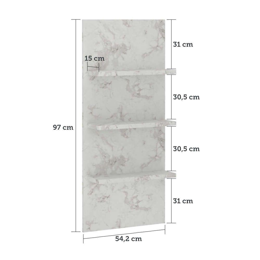 Bancada Mesa Gourmet Para Cozinh e Painel Suprema Marmore Bp - 5