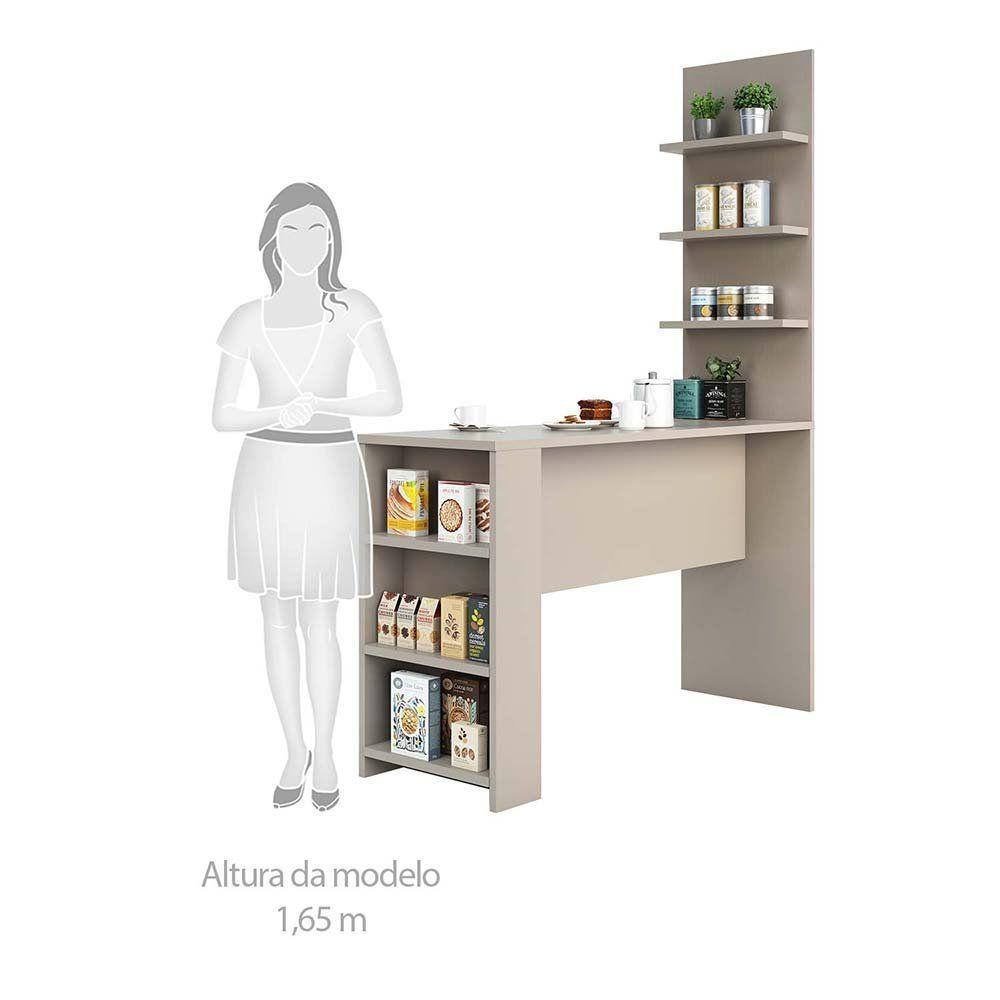 Bancada Mesa Gourmet Para Cozinh e Painel Suprema Connect - 5