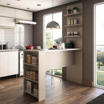 Bancada Mesa Gourmet Para Cozinh e Painel Suprema Connect