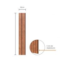 Painel Ripado Eva Laminado Autocolante 10cm Urban Plus Bronze Metro