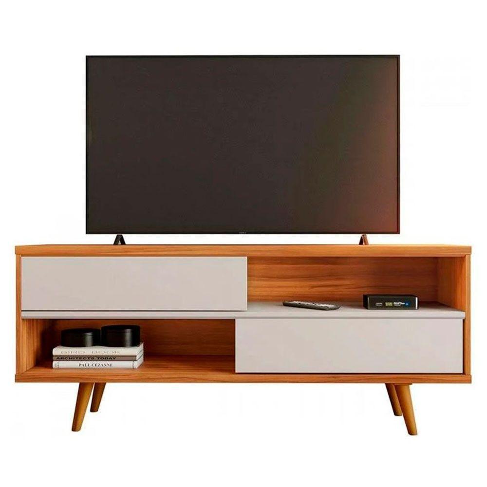 Bancada 135cm Para Tv Até 50 Polegadas Nt1180 Notável Freijo Trend Com Off White - 6