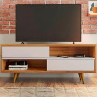 Bancada 135cm Para Tv Até 50 Polegadas Nt1180 Notável Freijo Trend Com Off White - 1