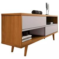 Bancada 135cm Para Tv Até 50 Polegadas Nt1180 Notável Freijo Trend Com Off White - 5