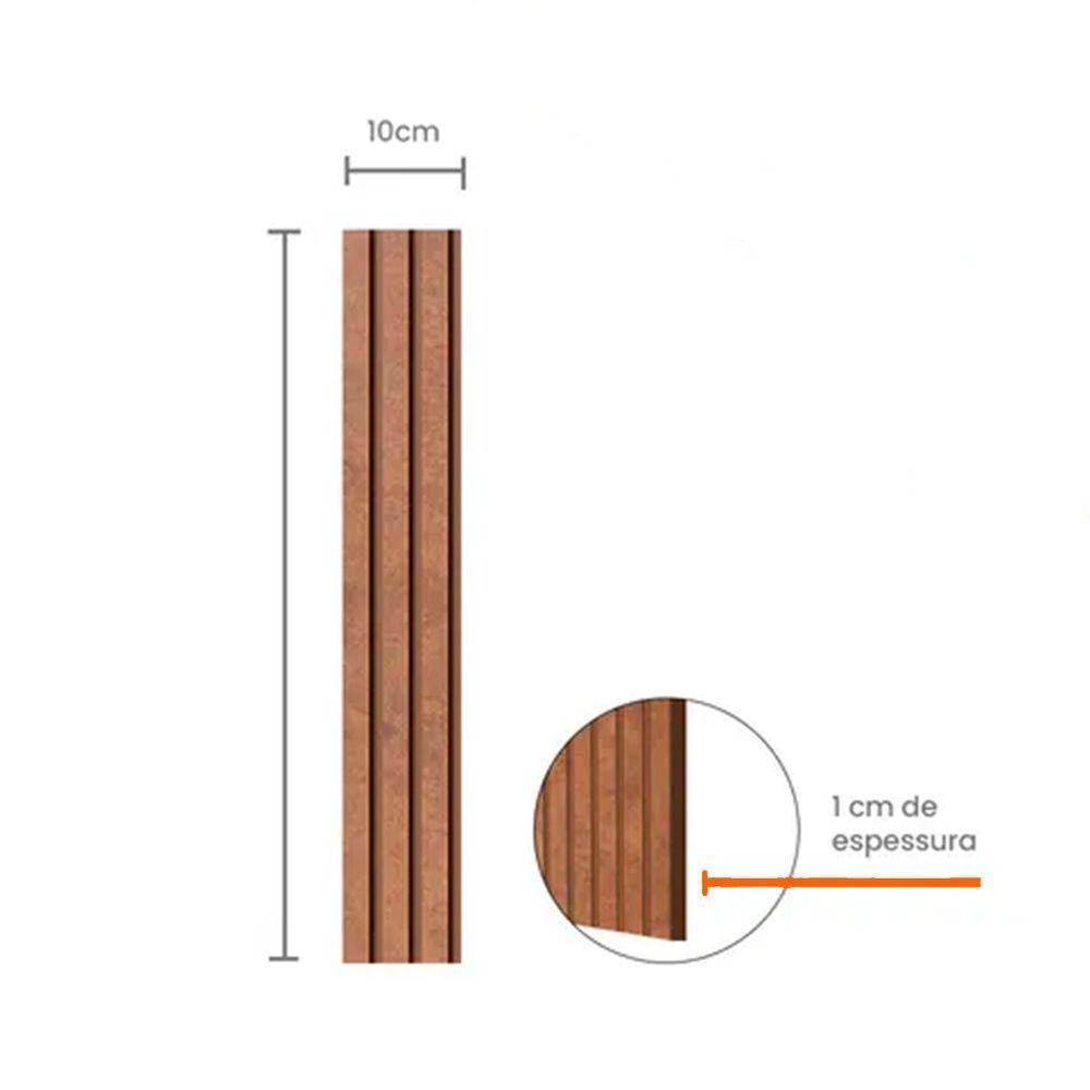 Painel Ripado Eva Laminado Autocolante 10cm Urban Metro M² Black Com Textura Preto - 5