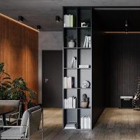 Painel Ripado Eva Laminado Autocolante 10cm Urban Metro M² Black Com Textura Preto - 3