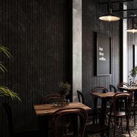 Painel Ripado Eva Laminado Autocolante 10cm Urban Plus Metro M² Black Com Textura Preto - 3