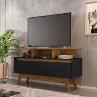 Rack Para Tv De Até 50" Cinamomo/preto Fosco Rubi Bechara - 2