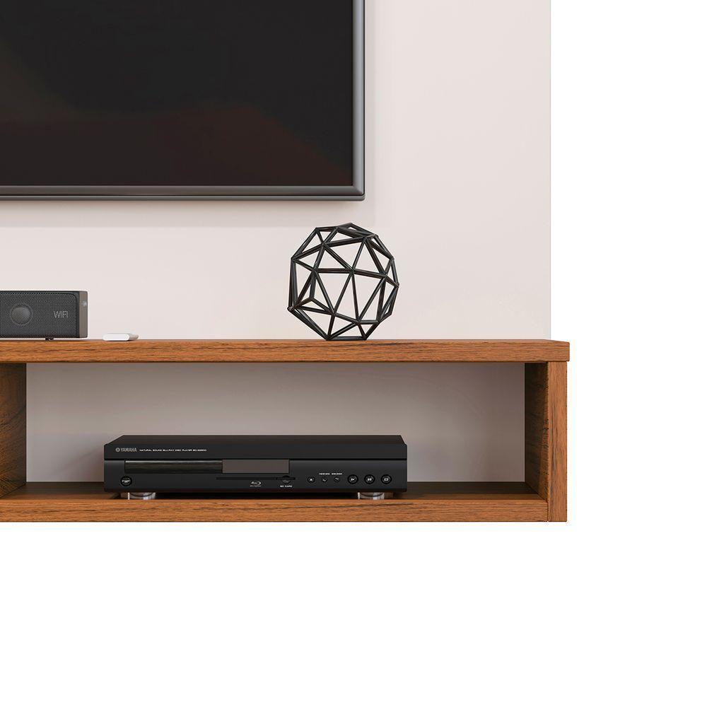 Painel Para Tv Até 60" Polegadas Bento Cor Freijó Off White Dj Móveis - 3