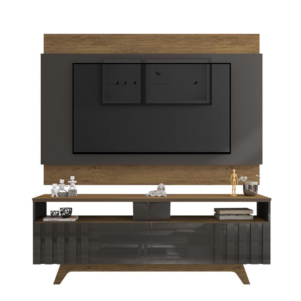 Home Para Tvs Até 60 Polegadas Compton Freijó Grafite - 2