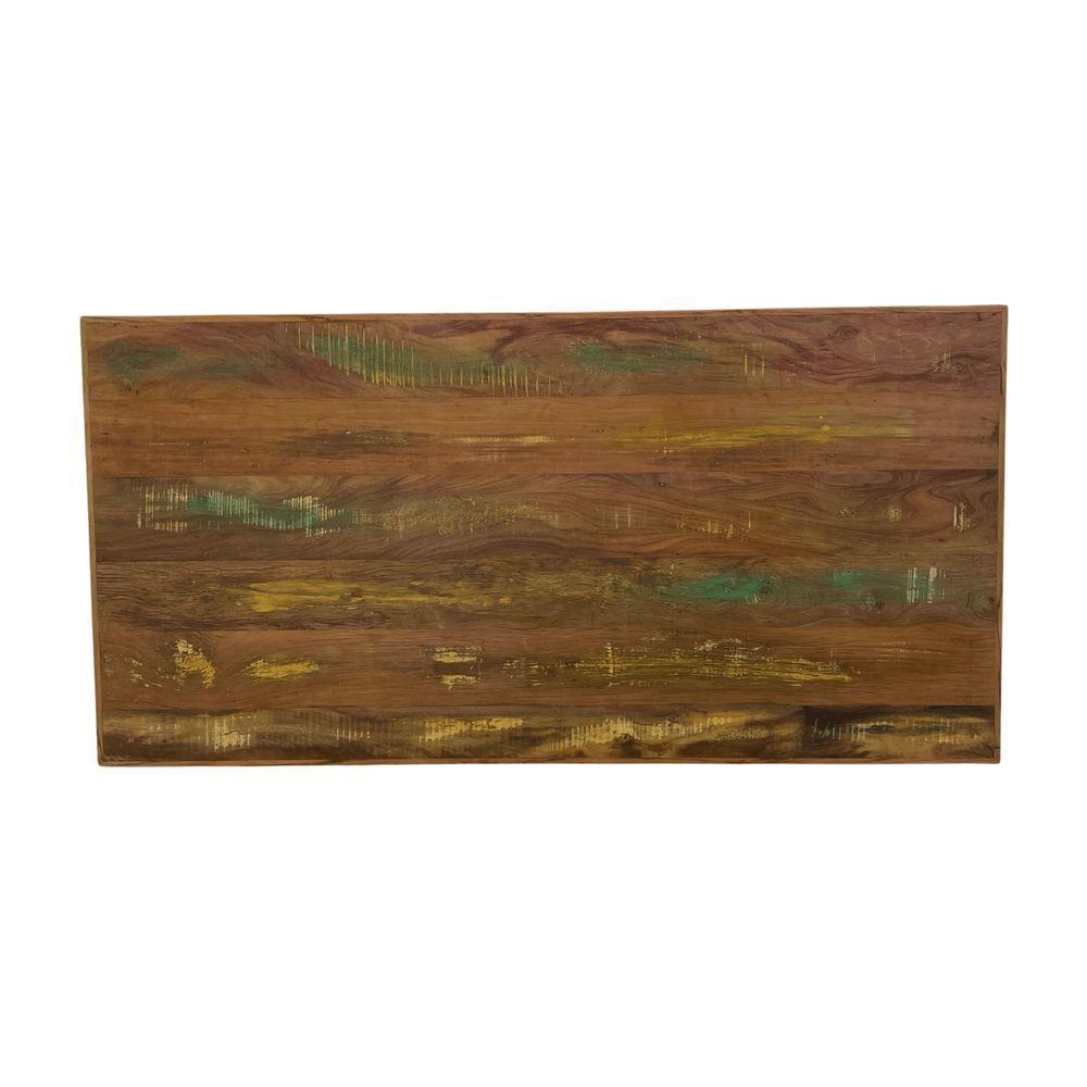 Painel Em Madeira De Demolição Com Tinta Pátina 2m X 1m Sudeste Rústico - 1