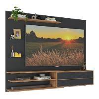 Painel Com Suporte Para Tv Até 65 Polegadas 1 Porta E Prateleiras Multimóveis Mp1073 Preto/rustic Preto/rustic - 1