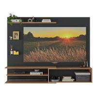 Painel Com Suporte Para Tv Até 65 Polegadas 1 Porta E Prateleiras Multimóveis Mp1073 Preto/rustic Preto/rustic - 5