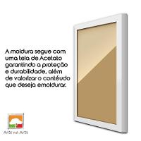 1 Certificado/Diploma A4 Com Tela De Acetato E Mdf Titulo Moldura Branca - 7