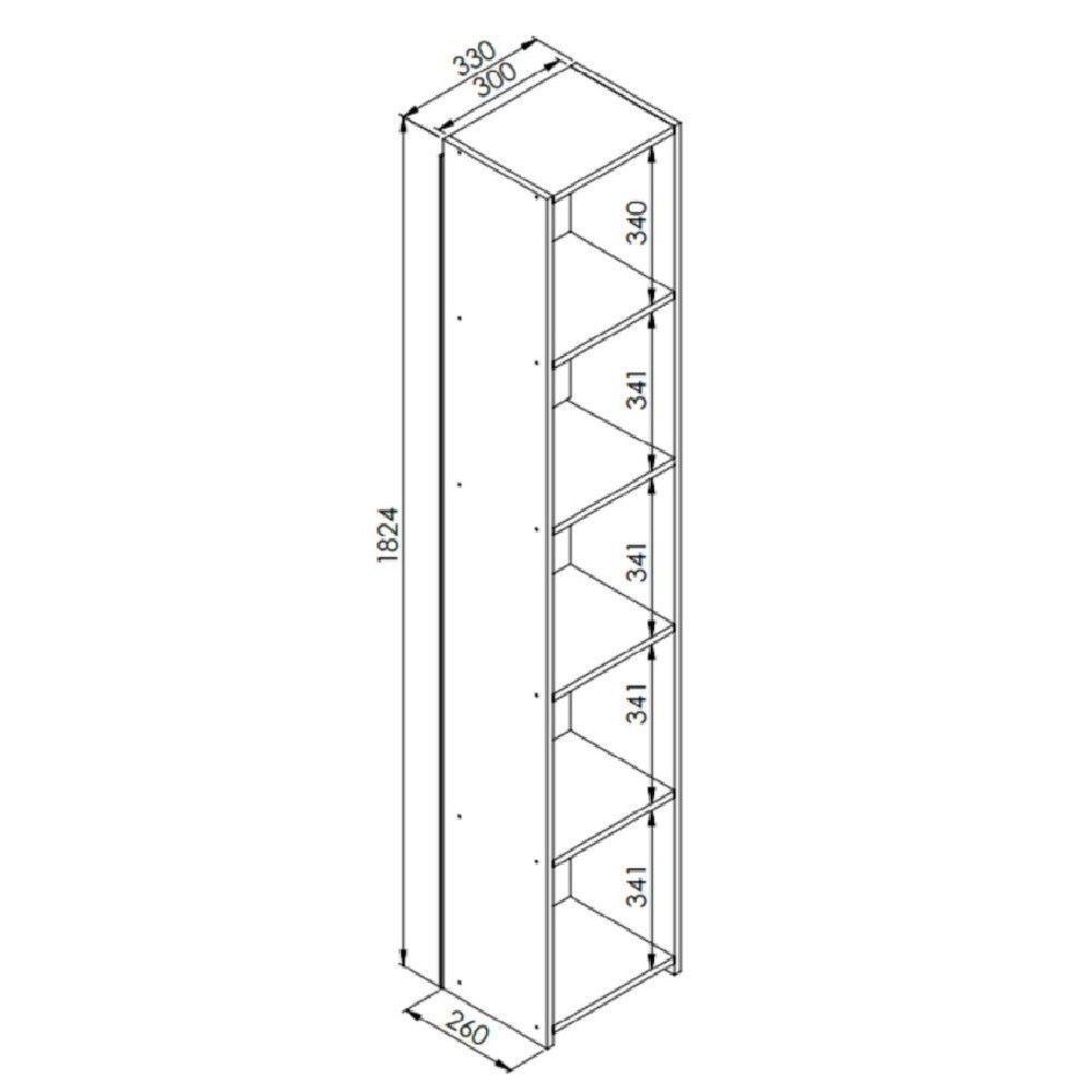 Módulo Organizador Funcionale Multiuso em Mdp Branco - 3