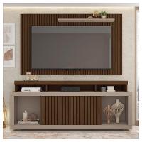 Rack Com Painel Para Tv Até 65 Polegadas Marrom Life Caemmun - 6