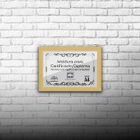 Kit 5 Certificados Diplomas A4 Com Tela De Acetato E Mdf Titulos Moldura Marfim - 10