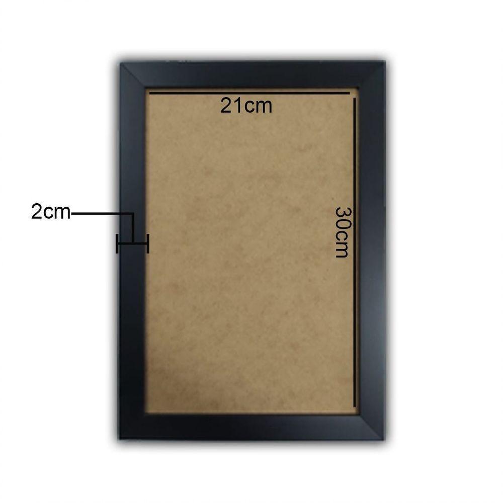 Kit 5 Certificados/Diplomas A4 Com Tela De Acetato E Mdf Titulo Moldura Preta - 3