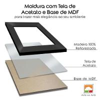 Kit 3 Certificados/Diplomas A4 Com Tela De Acetato E Mdf Titulo Moldura Preta