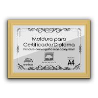 Kit 10 Certificados Diplomas A4 Com Tela De Acetato E Mdf Titulos Moldura Marfim - 9