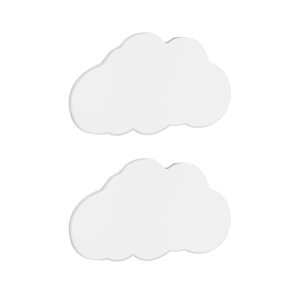Kit 2 Luminarias De Parede Nuvem Com Led - Branco - 1