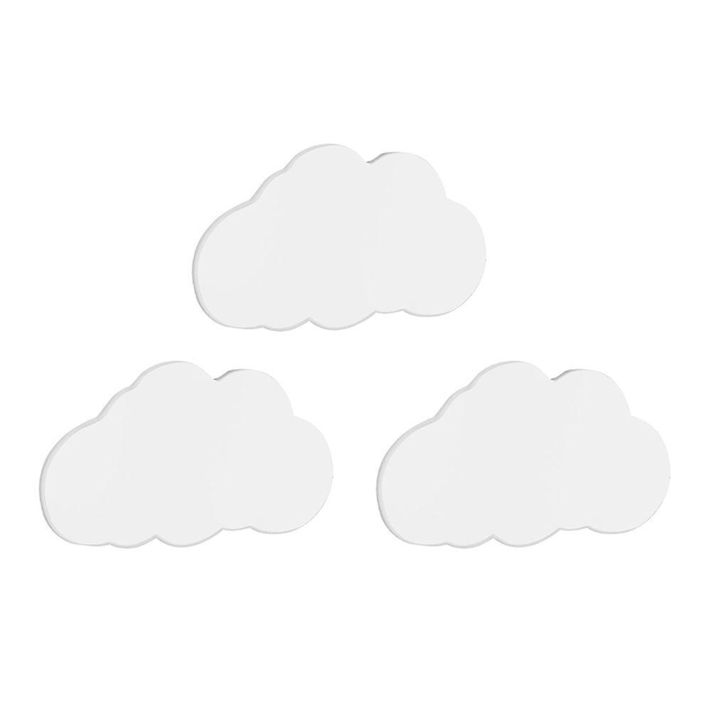 Kit 3 Luminarias De Parede Nuvem Com Led - Marrom - 1