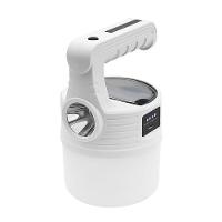 Luminaria Lanterna Solar 2 Em 1 Portatil Gancho Duplo Led Usb Pendura Duas Fonte De Luz Camping - 1