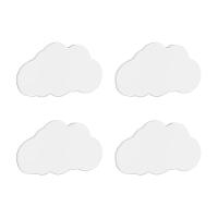 Kit 4 Luminarias De Parede Nuvem Com Led - Cor: Preto - 1