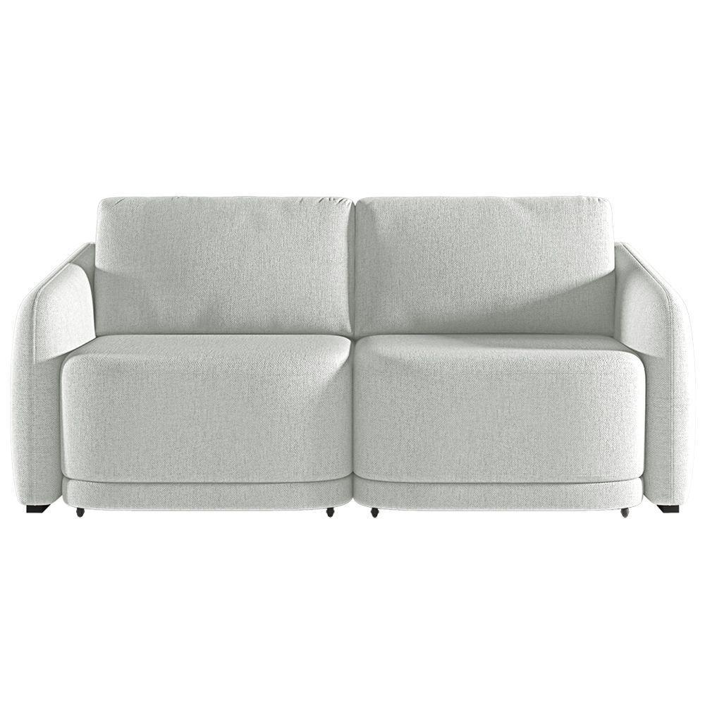 Sofá Cama Modulado Retrátil E Reclinável Decorativo Varsóvia 236cm Linho Cinza G33 - Gran Belo - 7