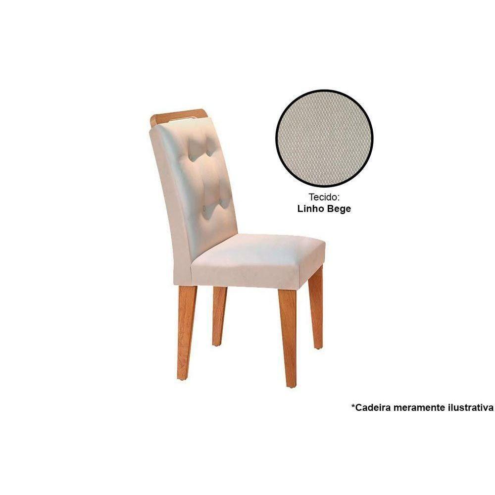 Cadeira Sala de Jantar Imperatriz Kit 2 Un Imbuia/Bege Turim - Rufato - 1