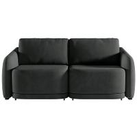 Sofá Cama Modulado Retrátil E Reclinável Varsóvia 236cm Veludo Cinza Chumbo G33 - Gran Belo - 3