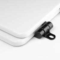 Tampa De Vaso Antibactéria Com Amortecedor Carrara Branco Para Bacia Deca Com Ferragem Preta - 3