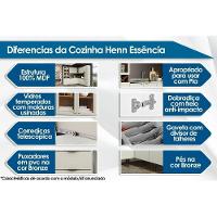 Armário Aéreo Cozinha Modulado Essência para Micro-ondas 80cm Branco - Henn - 2