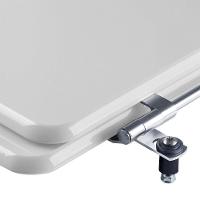 Tampa De Vaso Poliester Bali Cinza Claro Para Bacia 6Lpf - 3