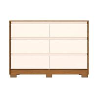 Cômoda Solteiro Ravenna c/ 6 Gavetas Jequitibá Brilho - Henn - 5