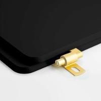 Assento Sanitário Mdf Soft Close Smart Onix (Preto Fosco) Para Vaso Celite Com Ferragem Dourada - 3