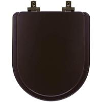 Assento Sanitário Mdf Soft Close Link/Lk Marrom Fosco Para Vaso Deca Com Ferragem Marrom - 1