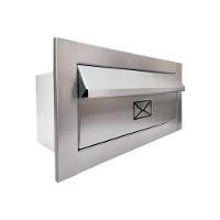 Caixa De Correio Pequena Frente 15x19 Em Inox - Cor: Branco - 1