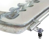 Tampa De Vaso Poliéster Decorada Borboleta Thema Bege Para Louça Incepa - 3