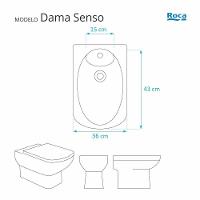 Tampa De Vaso Em Mdf Dama Senso Branco Para Bacia Roca - 5
