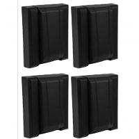 Kit 04 Und Acabamento Válvula Descarga Metal Preto Fosco - 1